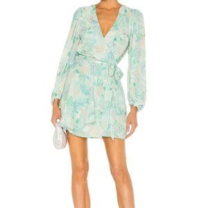 Resa willow dress in blue floral size large new with tags